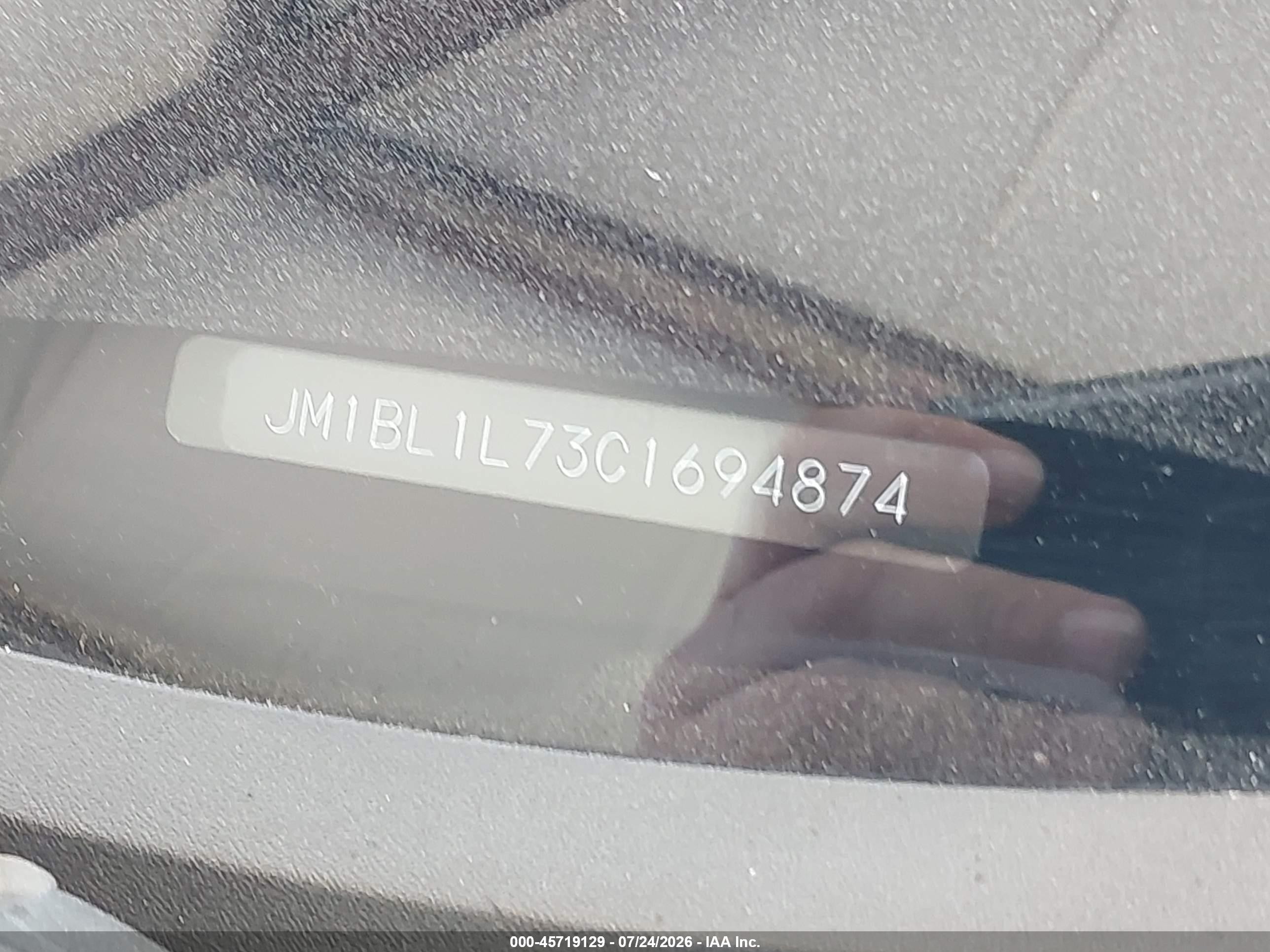 2012 Mazda Mazda3 I Touring White vin: JM1BL1L73C1694874