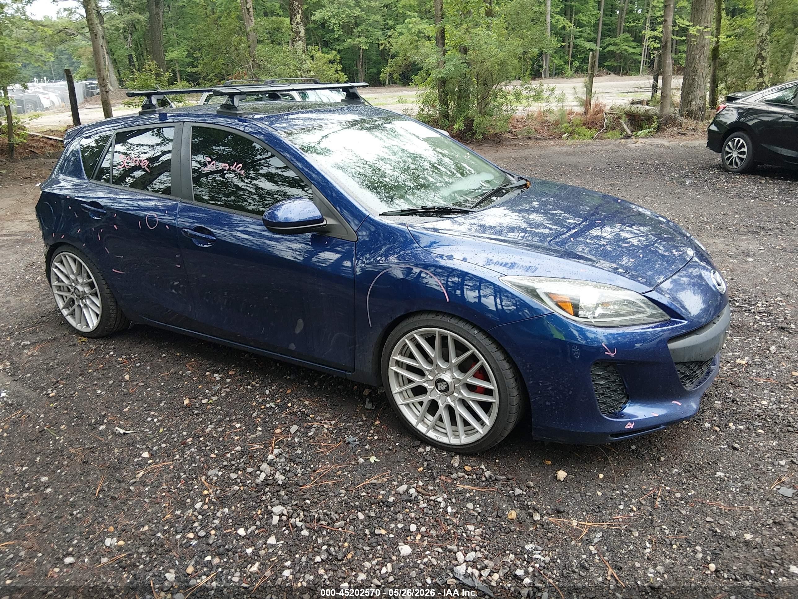 2013 Mazda Mazda3 I Touring Blue vin: JM1BL1L73D1722691