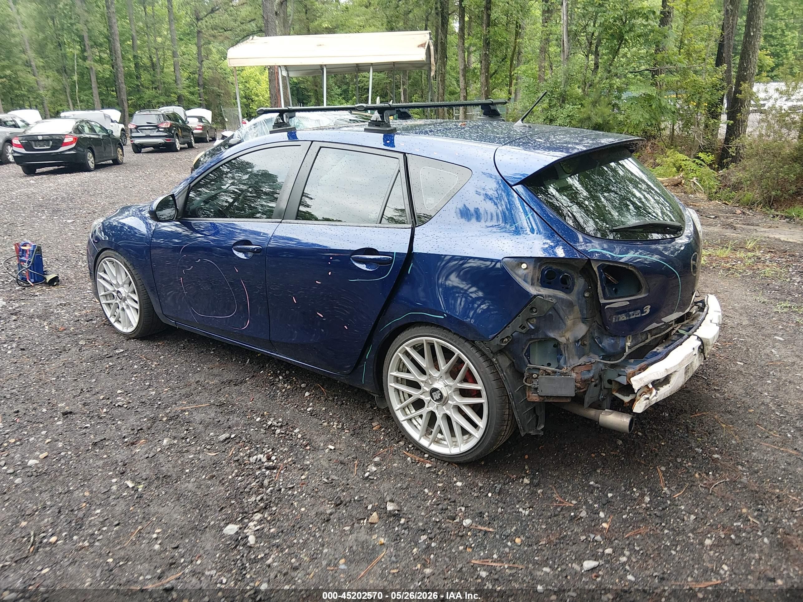 2013 Mazda Mazda3 I Touring Blue vin: JM1BL1L73D1722691