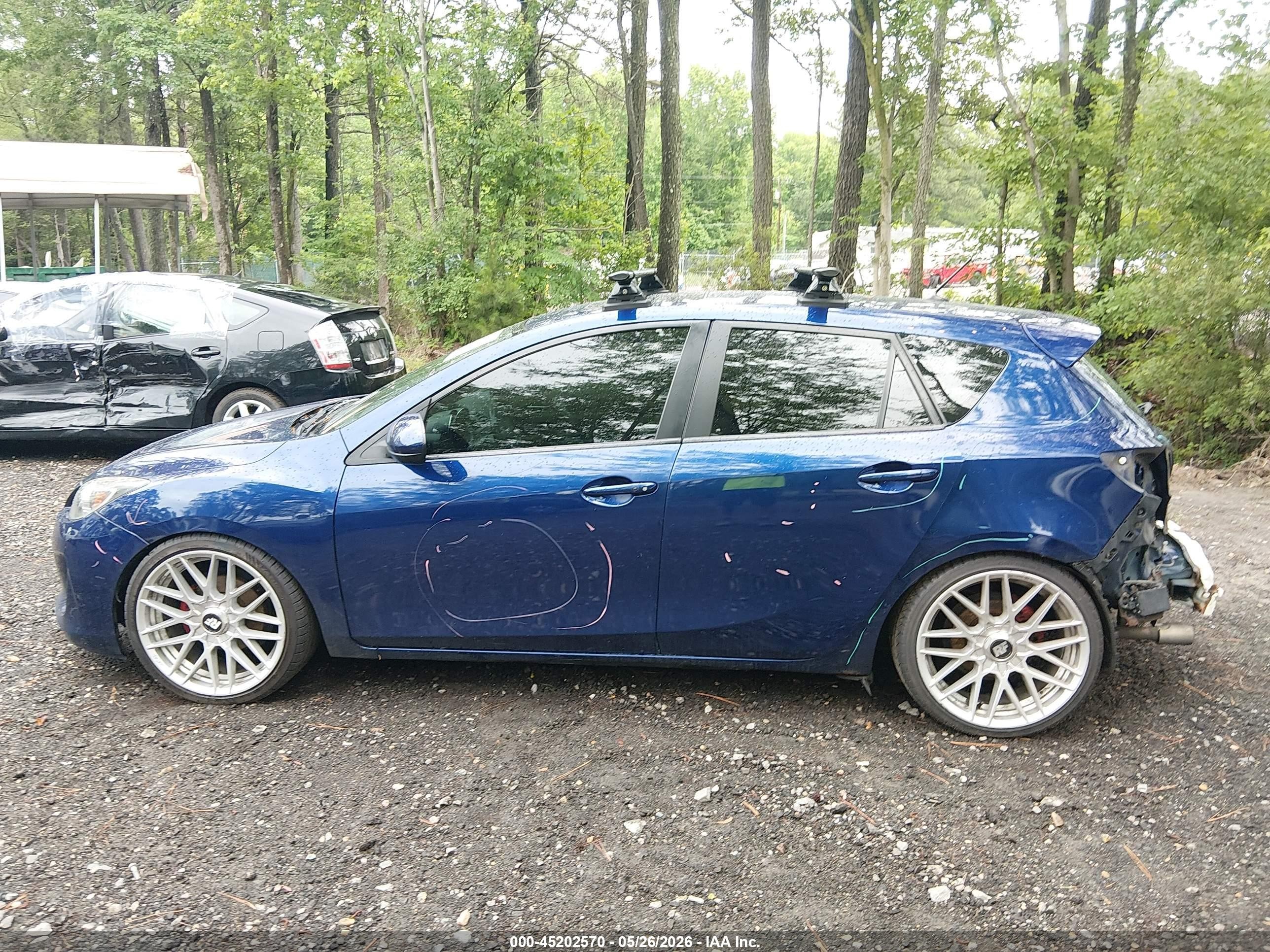 2013 Mazda Mazda3 I Touring Blue vin: JM1BL1L73D1722691