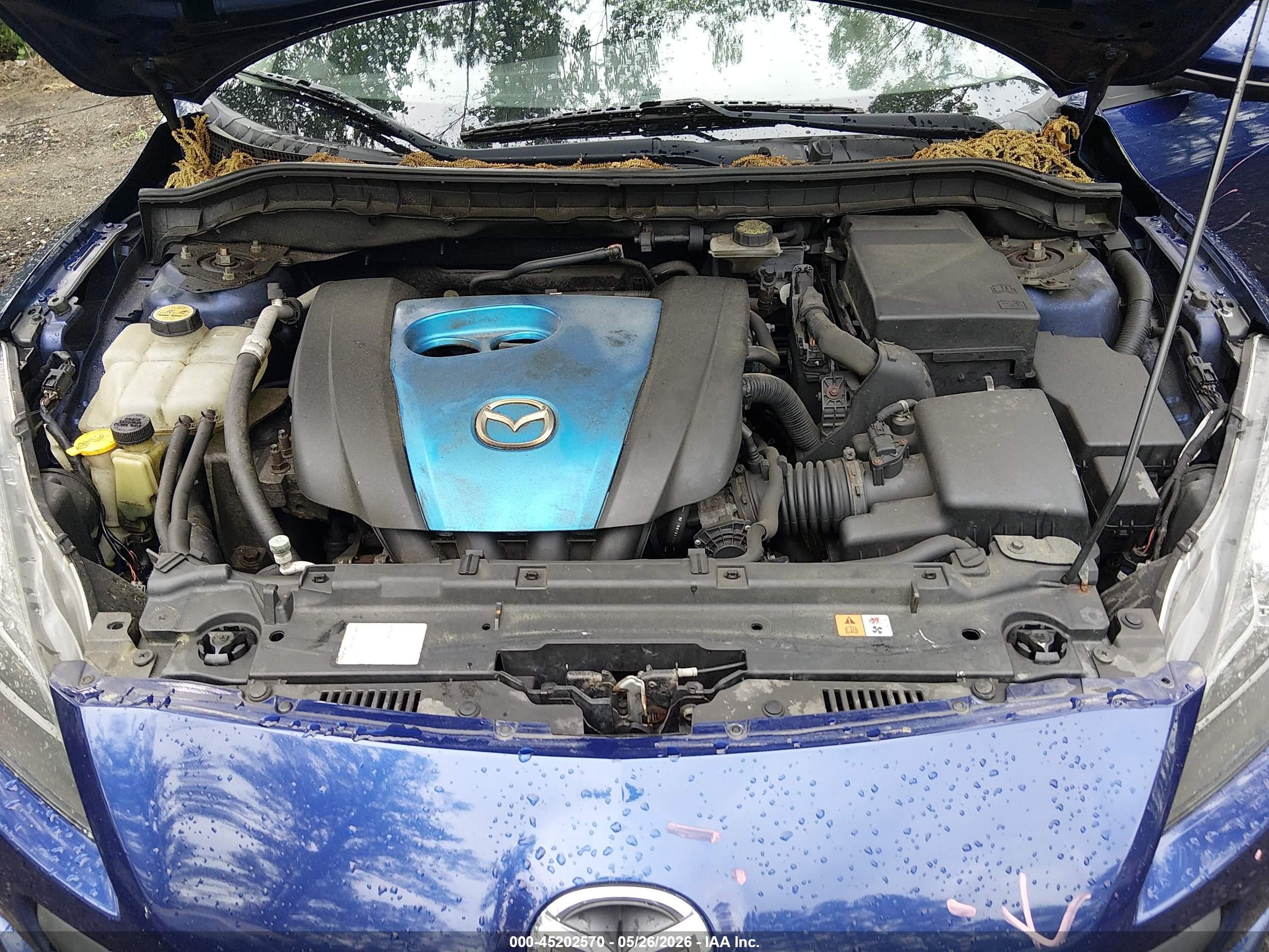 2013 Mazda Mazda3 I Touring Blue vin: JM1BL1L73D1722691