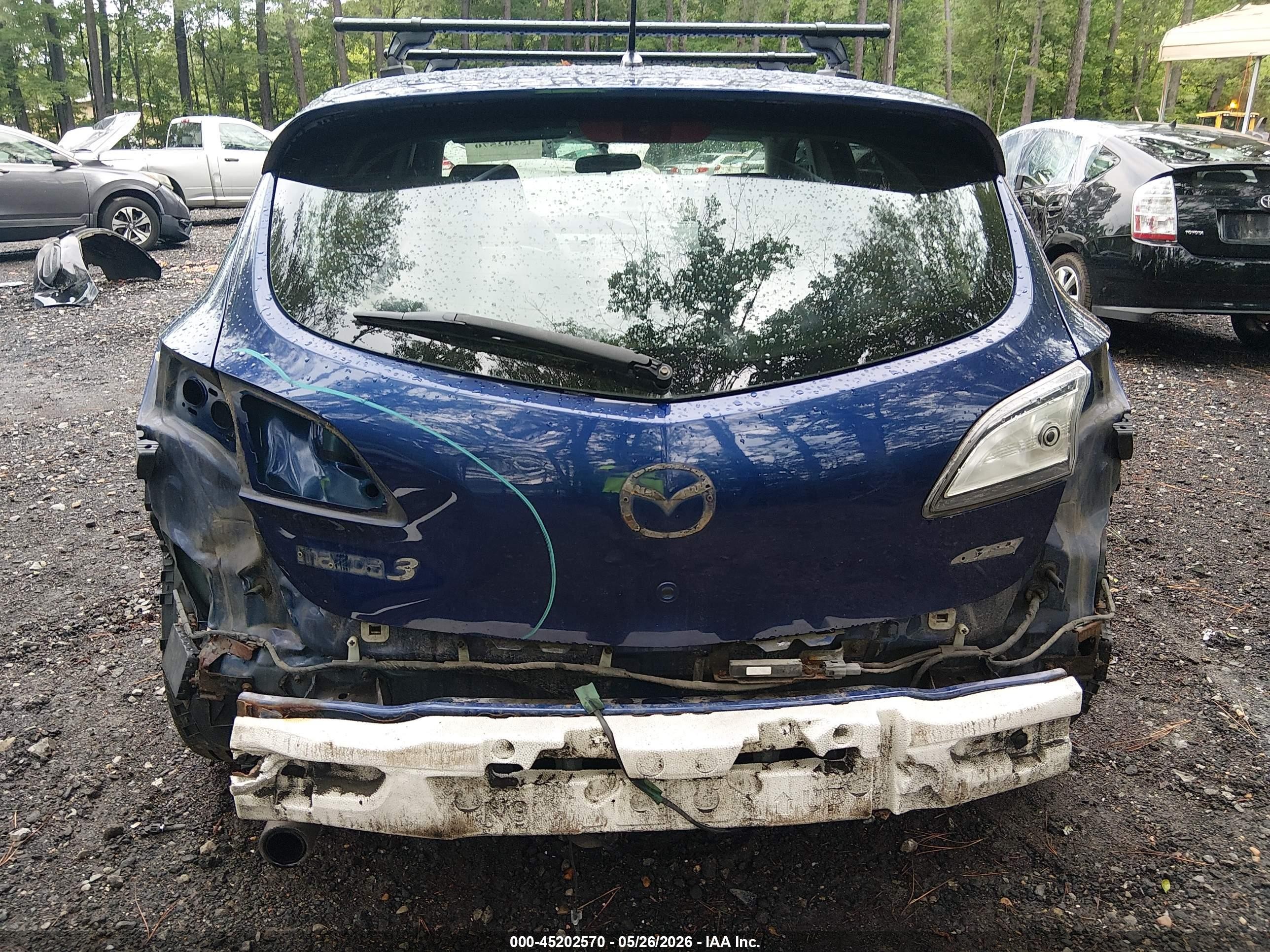 2013 Mazda Mazda3 I Touring Blue vin: JM1BL1L73D1722691