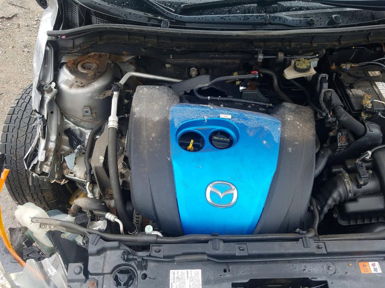 2013 Mazda 3 I Silver vin: JM1BL1L73D1809894