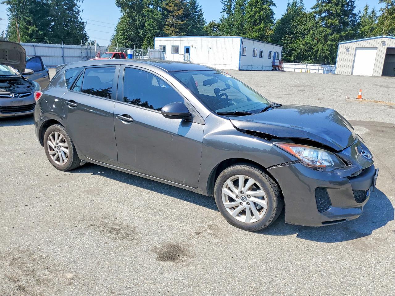 2013 Mazda 3 I Gray vin: JM1BL1L73D1840790