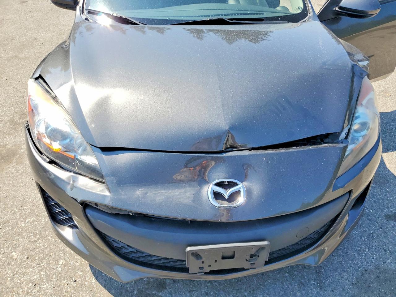 2013 Mazda 3 I Gray vin: JM1BL1L73D1840790