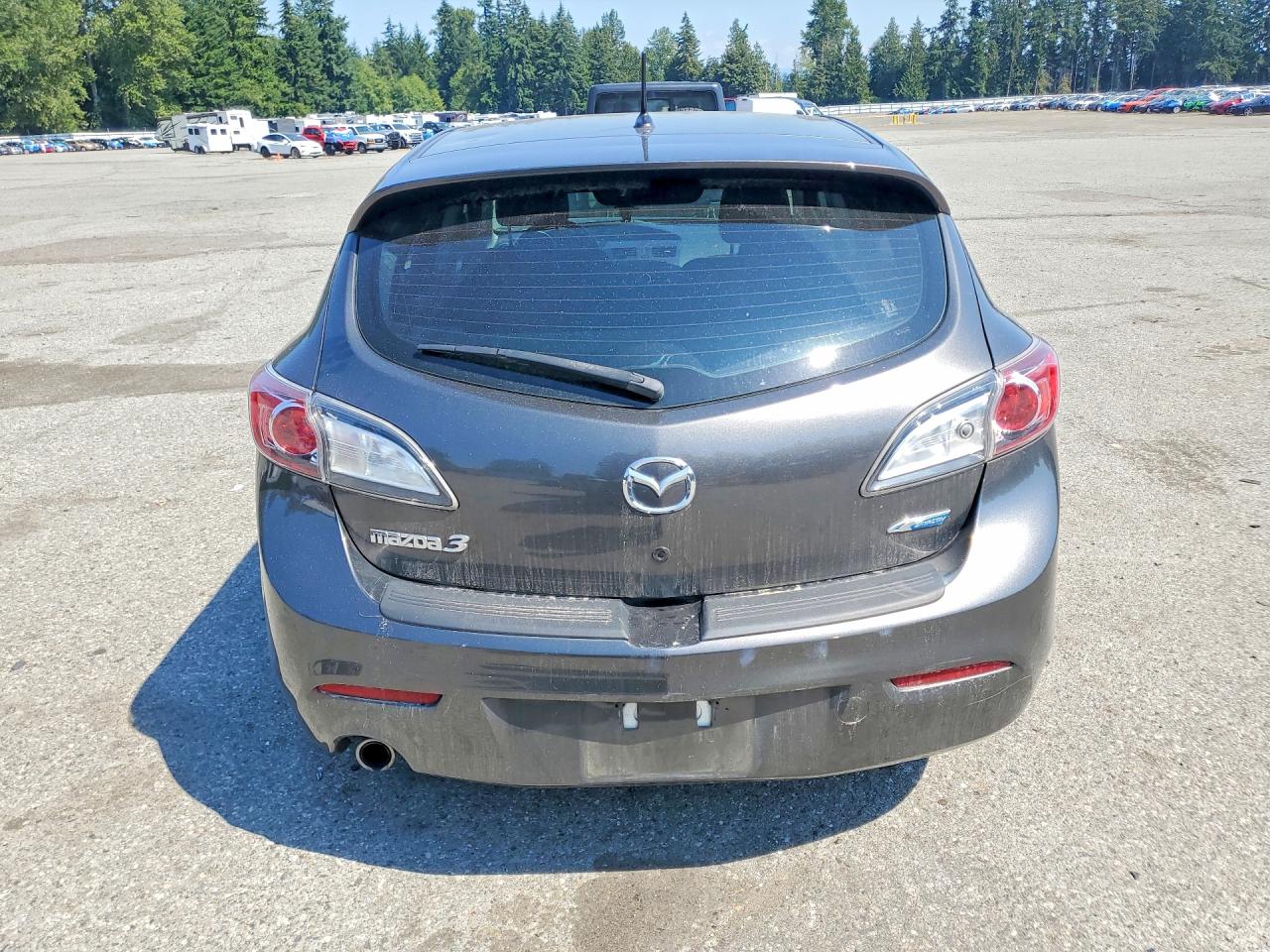 2013 Mazda 3 I Gray vin: JM1BL1L73D1840790