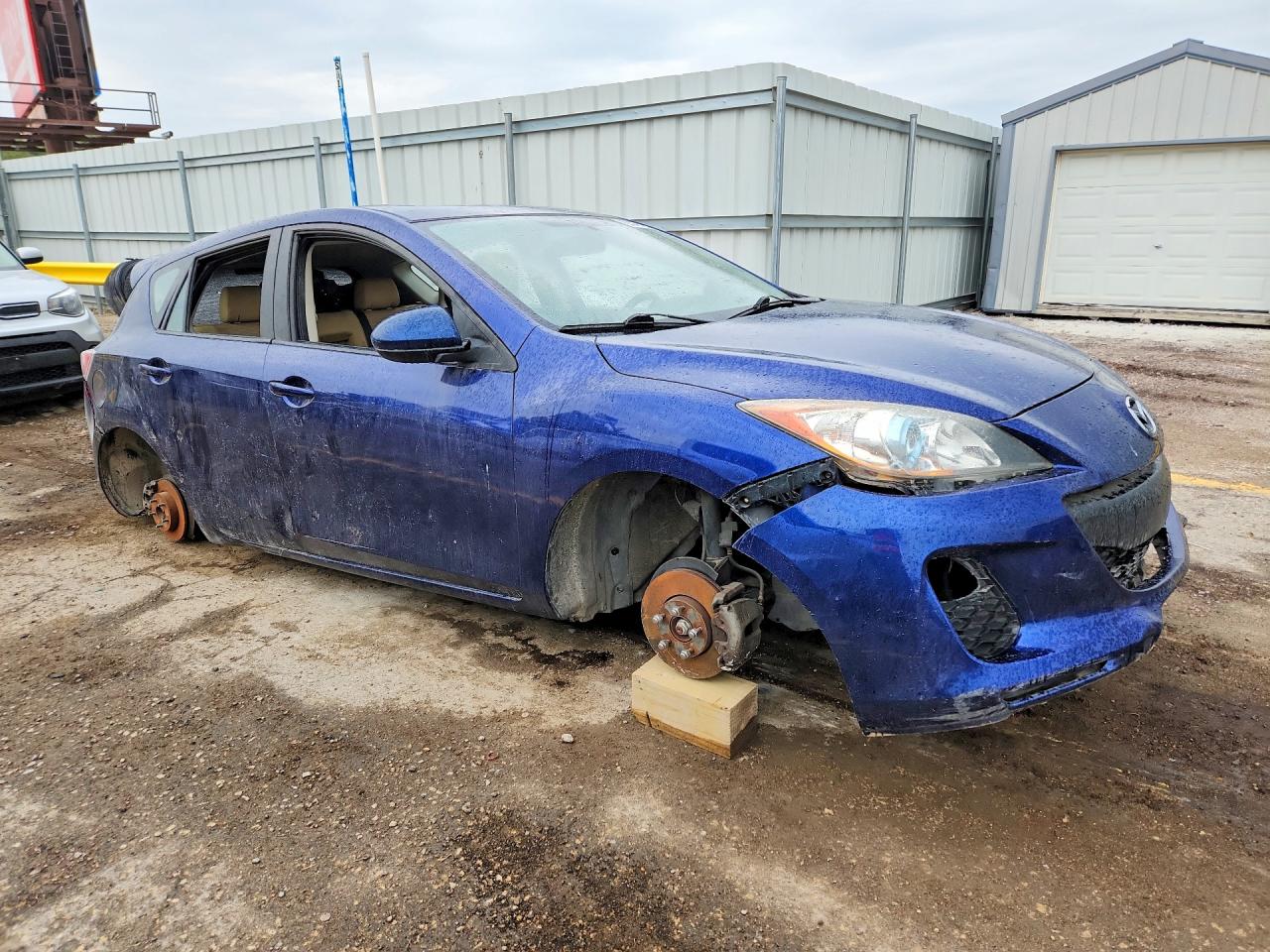 2012 Mazda 3 I Blue vin: JM1BL1L74C1548841