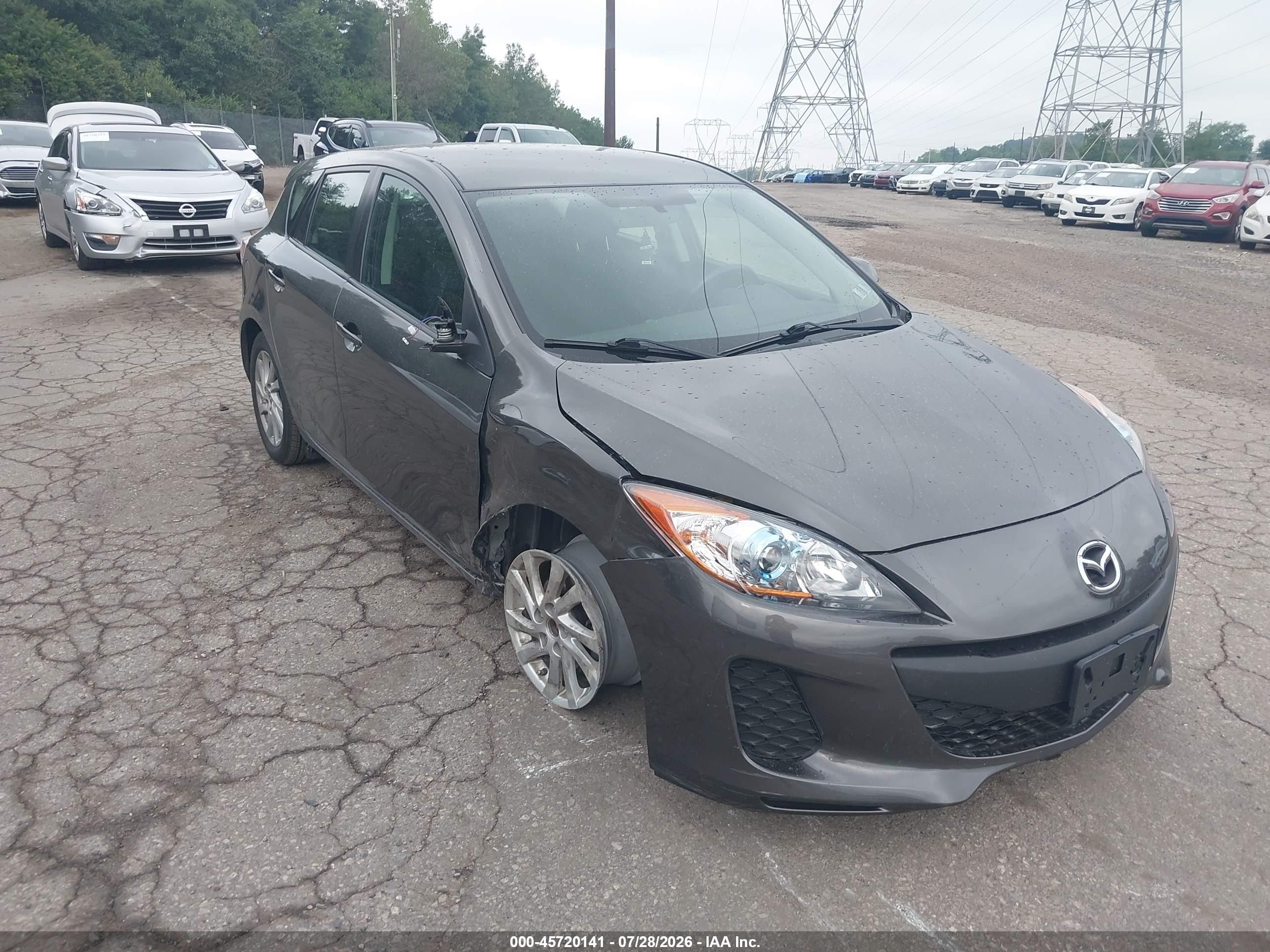 2012 Mazda Mazda3 I Touring Gray vin: JM1BL1L74C1601585