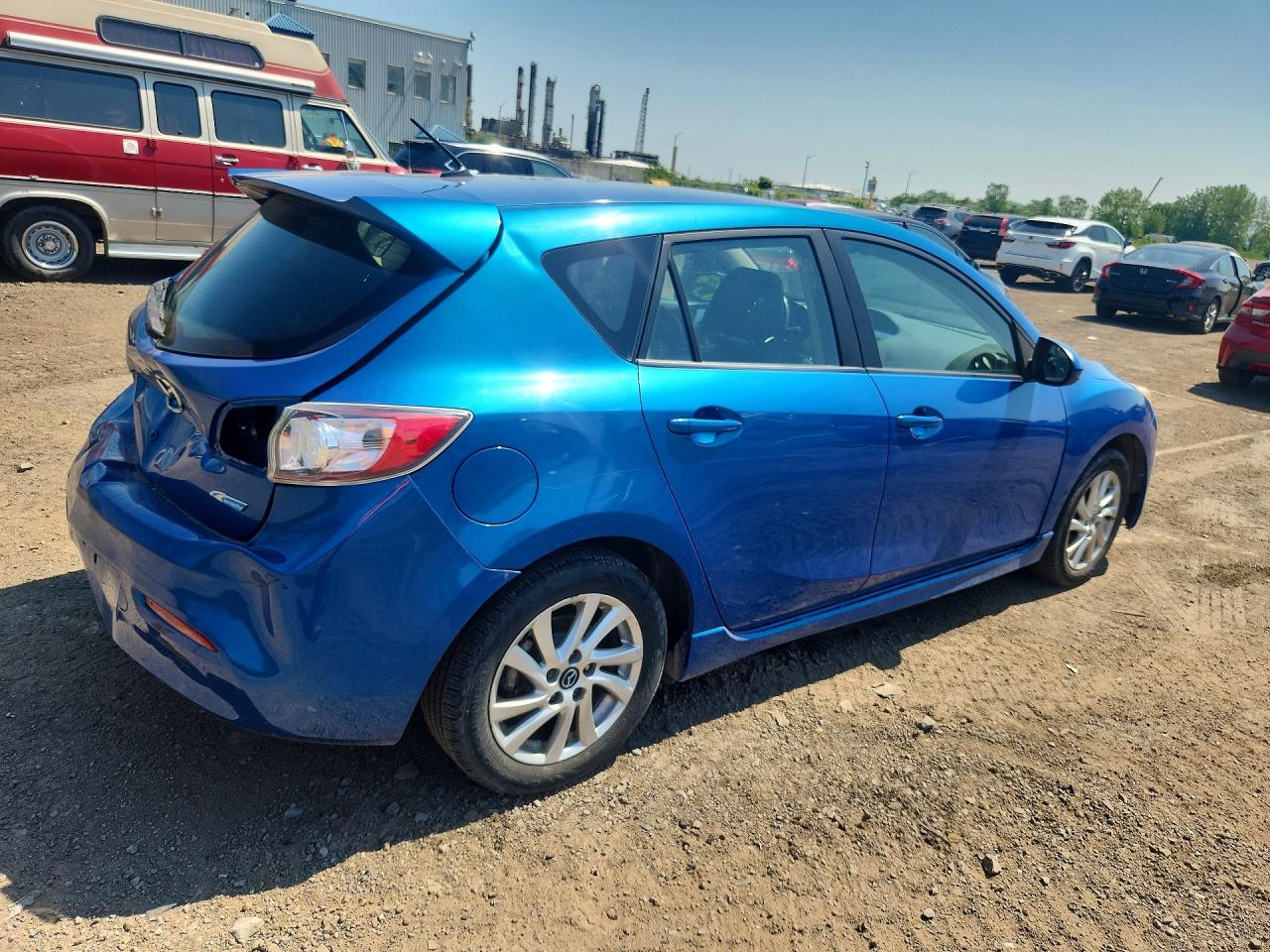2013 Mazda 3 I Blue vin: JM1BL1L74D1732050