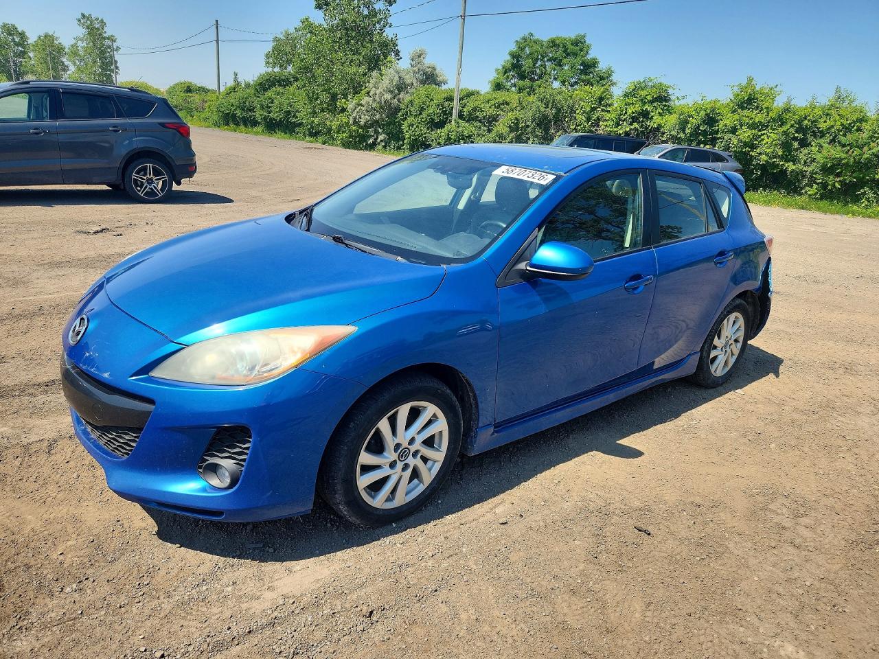 2013 Mazda 3 I Blue vin: JM1BL1L74D1732050