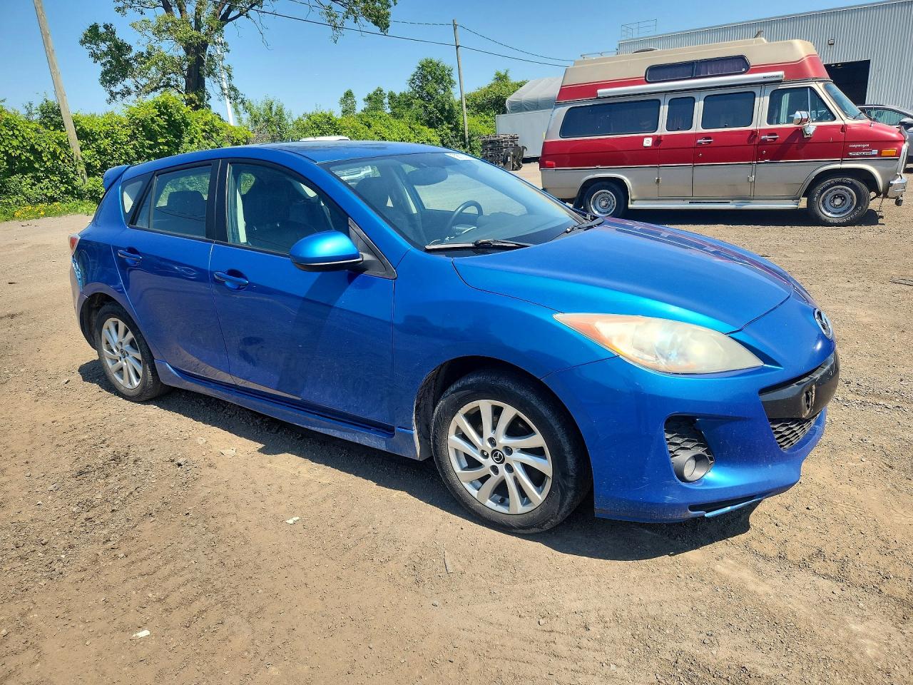 2013 Mazda 3 I Blue vin: JM1BL1L74D1732050