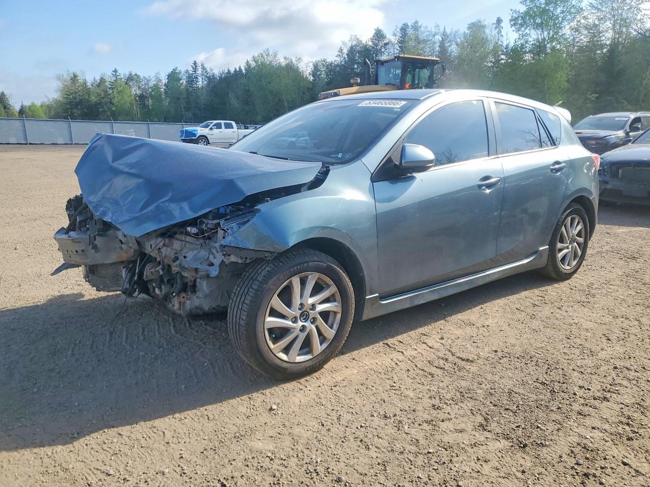 2013 Mazda 3 I Gray vin: JM1BL1L74D1787615