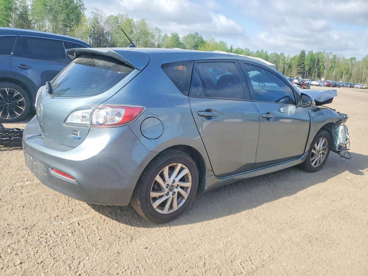2013 Mazda 3 I Gray vin: JM1BL1L74D1787615