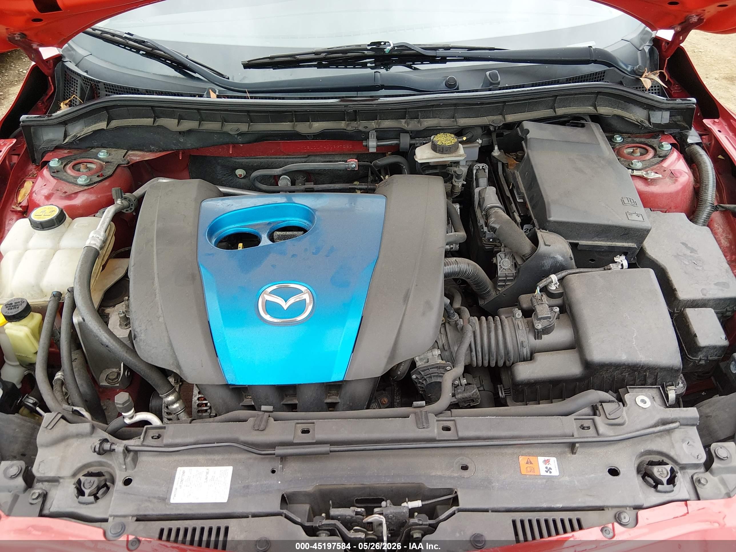 2013 Mazda Mazda3   Красный vin: JM1BL1L74D1817292