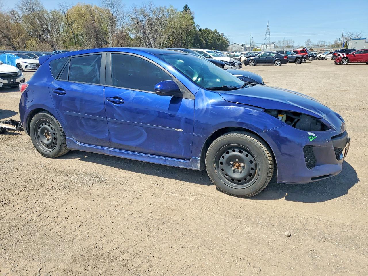 2013 Mazda 3 I Blue vin: JM1BL1L75D1810643
