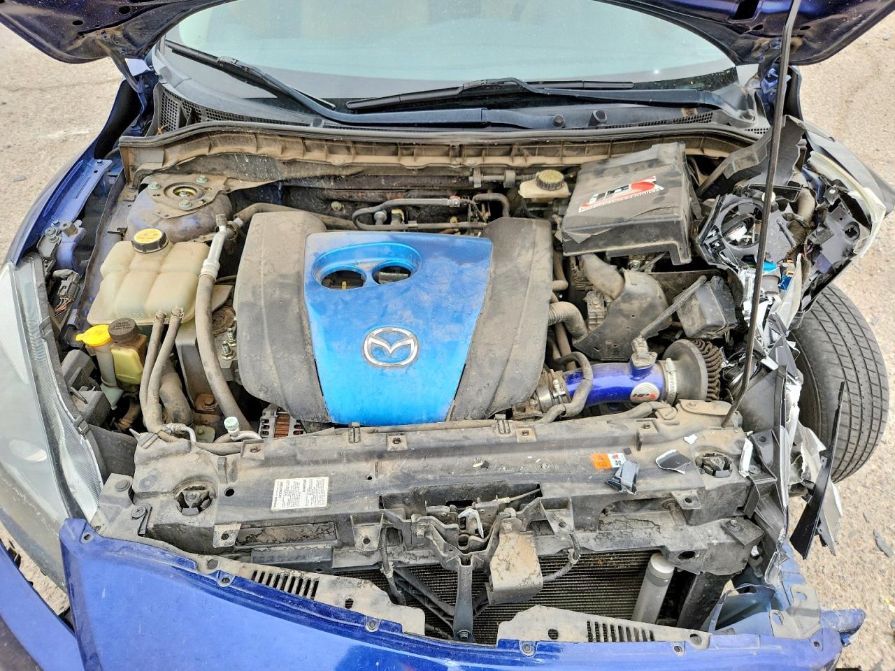 2012 Mazda 3 I Blue vin: JM1BL1L76C1550719