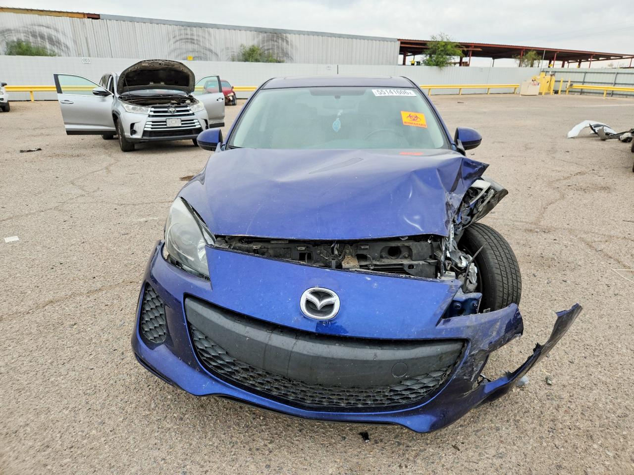 2012 Mazda 3 I Blue vin: JM1BL1L76C1550719