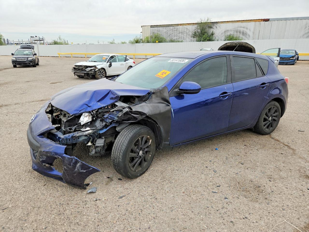 2012 Mazda 3 I Blue vin: JM1BL1L76C1550719