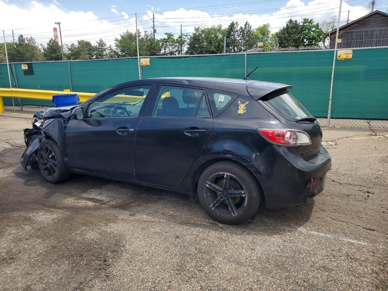2012 Mazda 3 I Black vin: JM1BL1L76C1599189