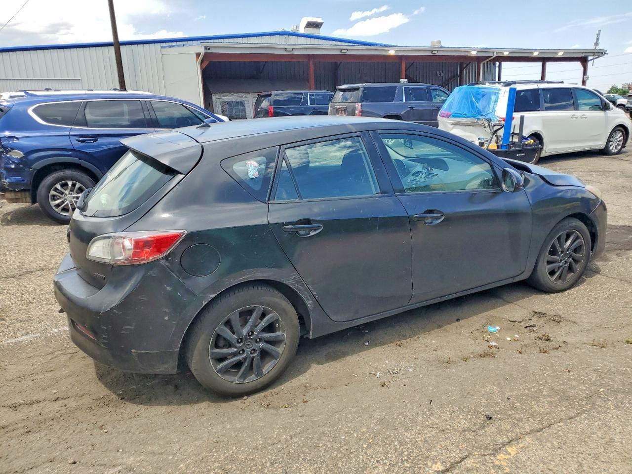 2012 Mazda 3 I Black vin: JM1BL1L76C1599189