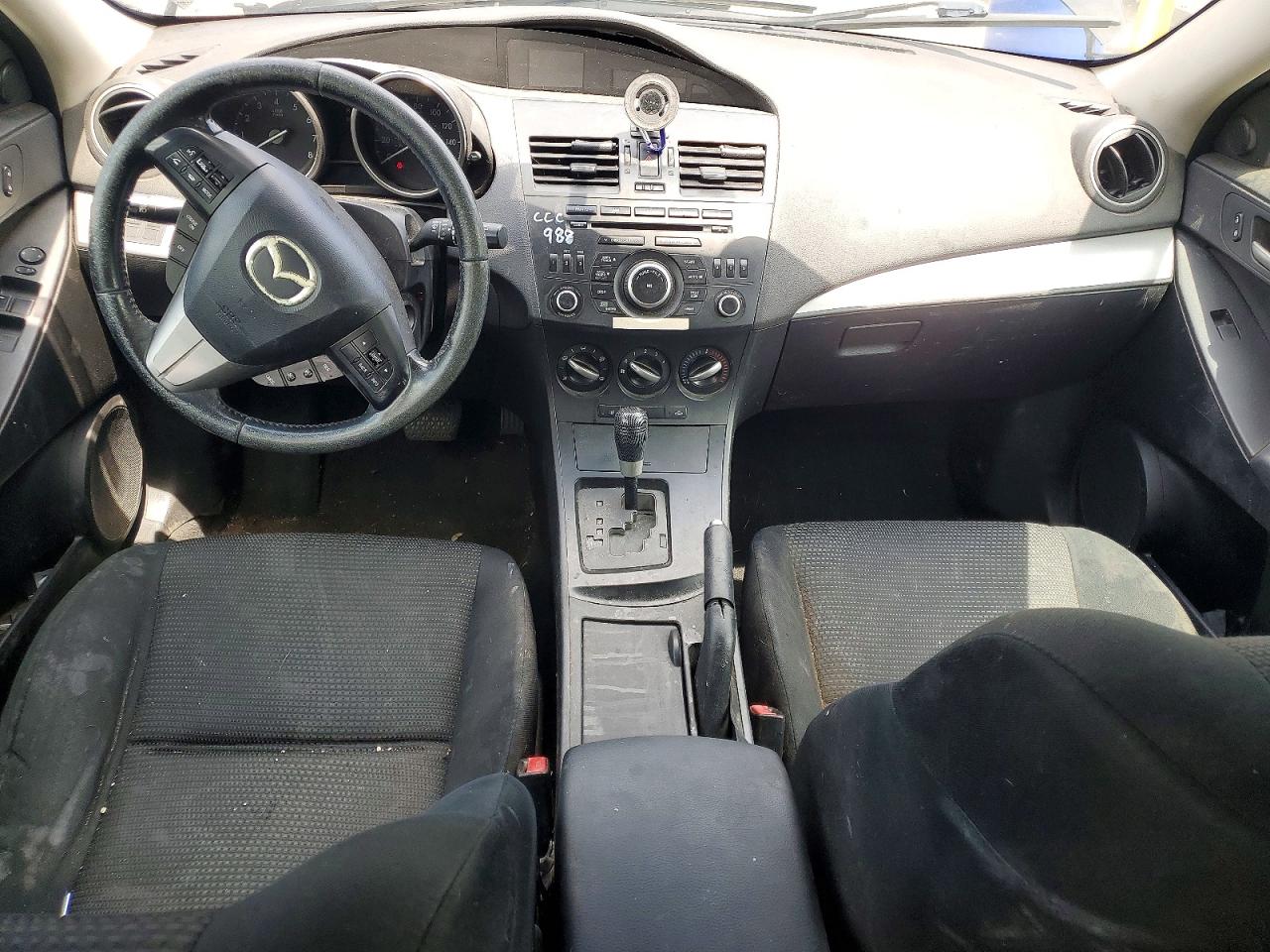 2012 Mazda 3 I Black vin: JM1BL1L76C1599189