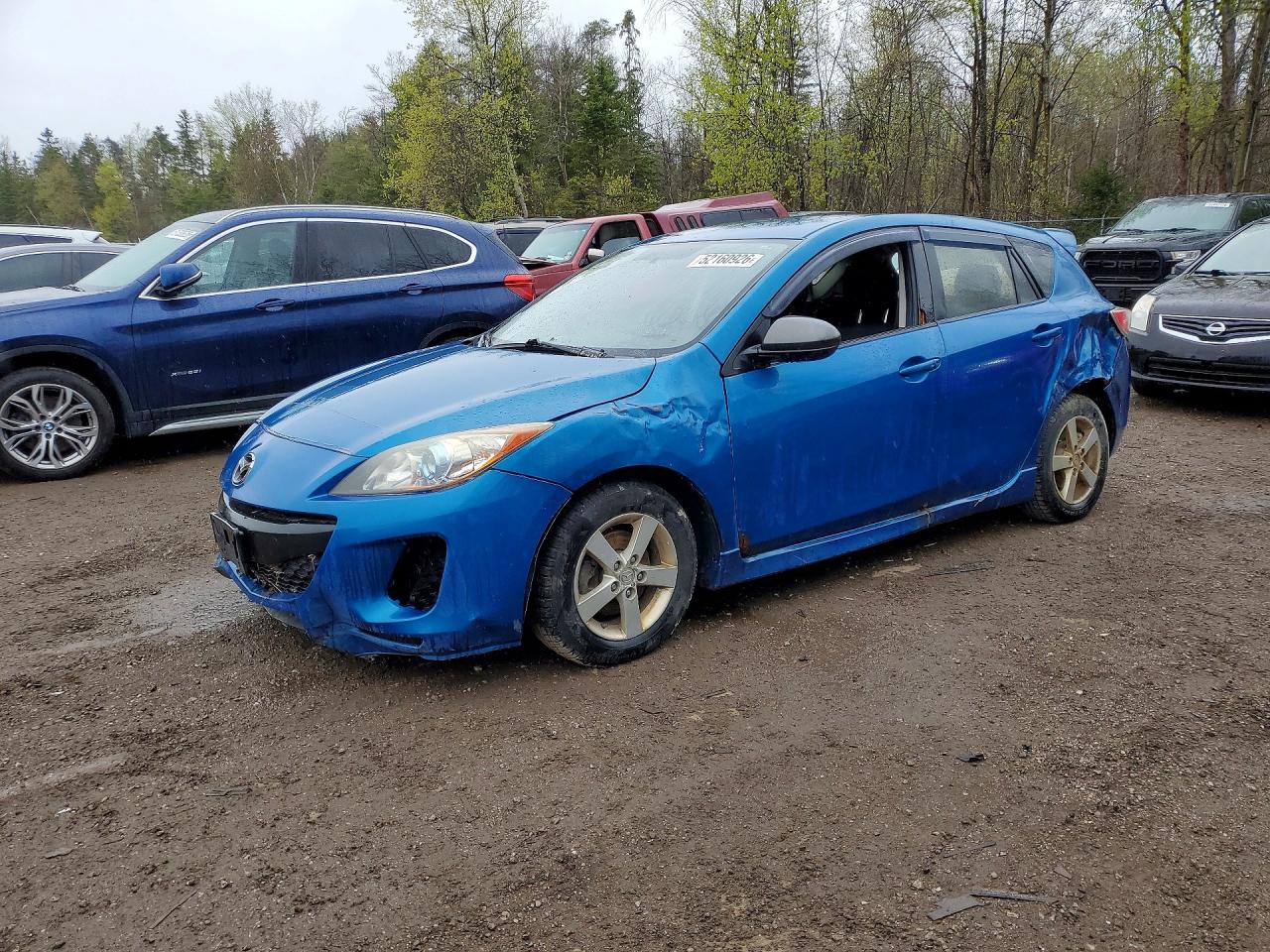2012 Mazda 3 I Blue vin: JM1BL1L76C1634765