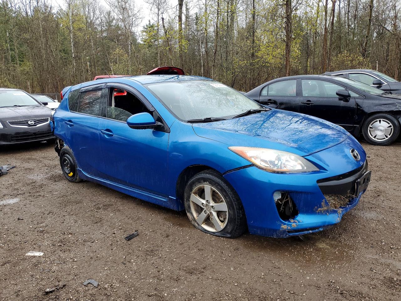 2012 Mazda 3 I Blue vin: JM1BL1L76C1634765