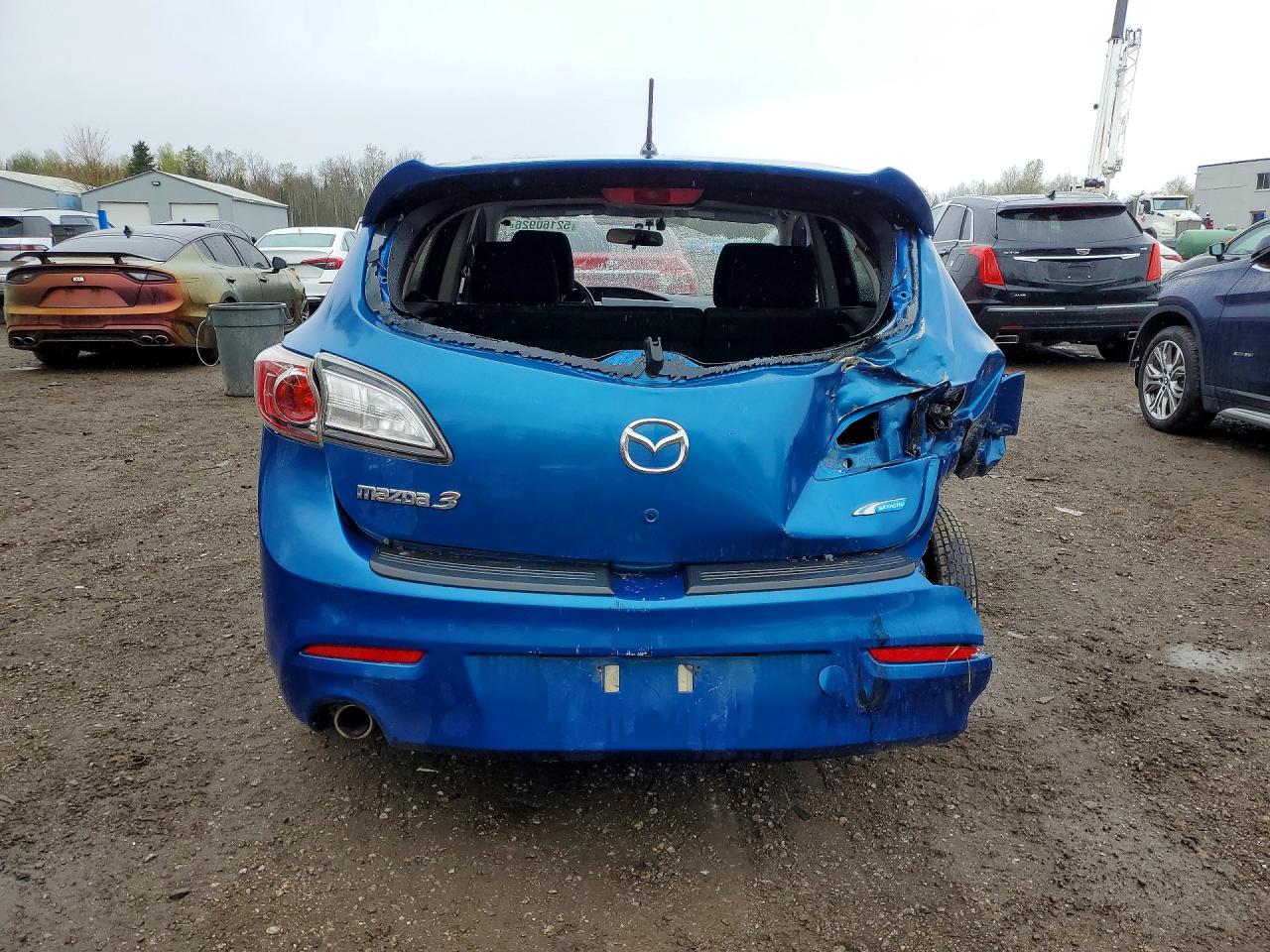 2012 Mazda 3 I Blue vin: JM1BL1L76C1634765
