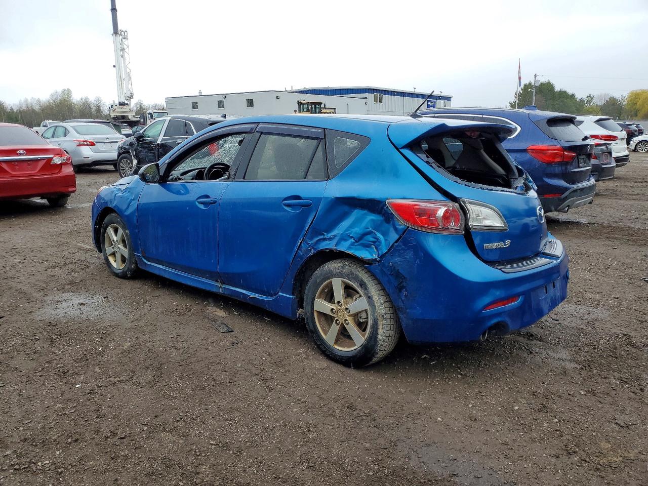 2012 Mazda 3 I Blue vin: JM1BL1L76C1634765