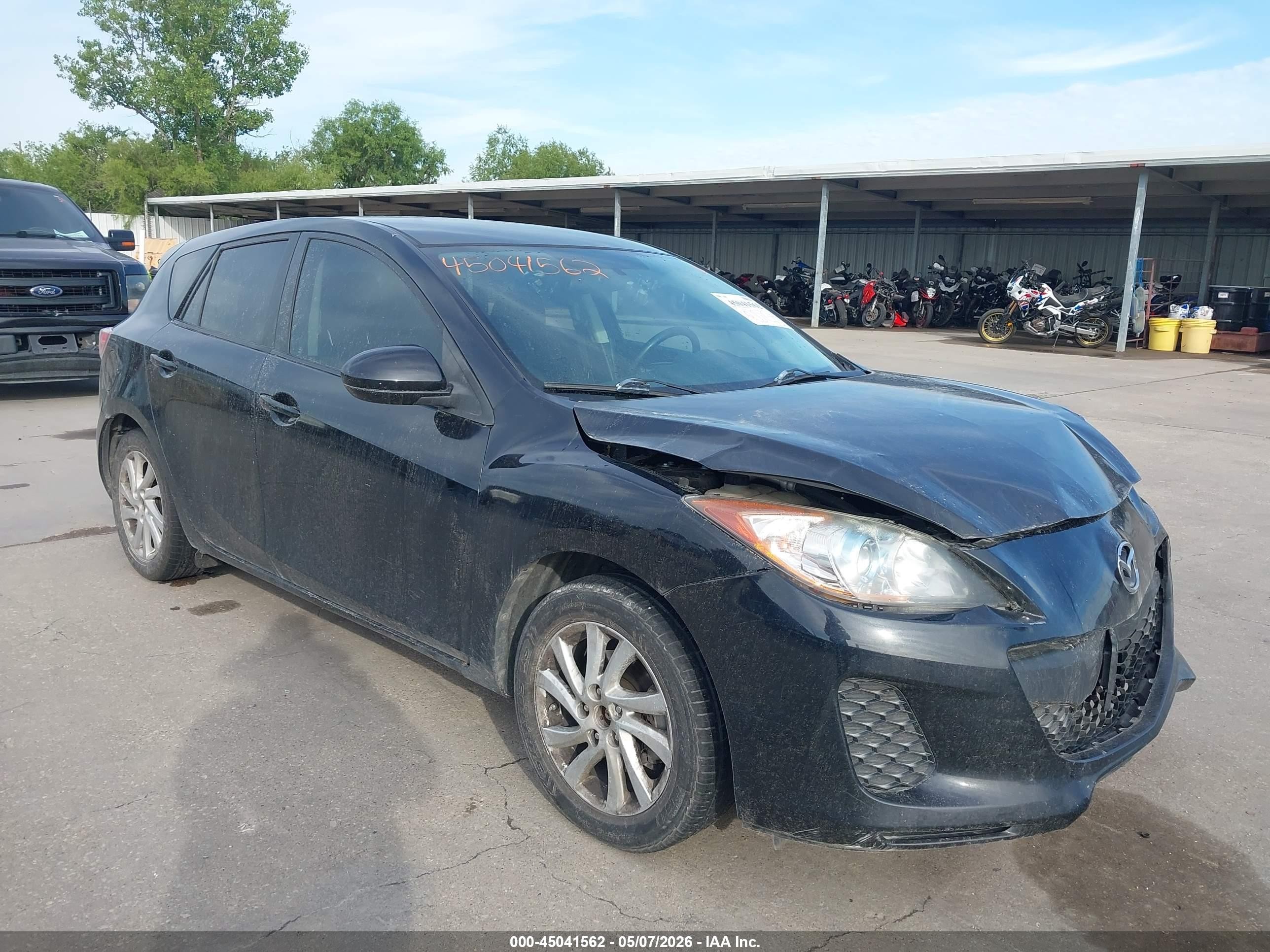 2012 Mazda Mazda3 I Touring Black vin: JM1BL1L76C1663652