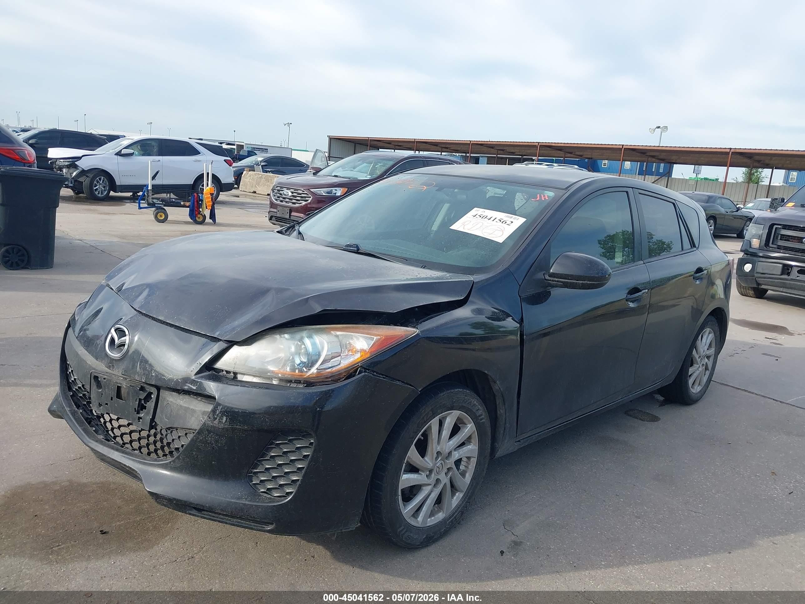 2012 Mazda Mazda3 I Touring Black vin: JM1BL1L76C1663652