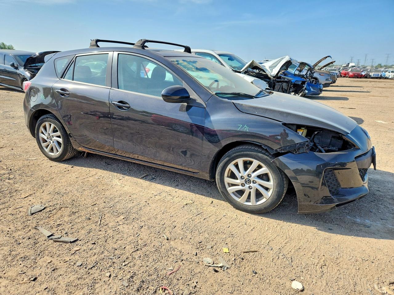 2013 Mazda 3 I Black vin: JM1BL1L76D1805466