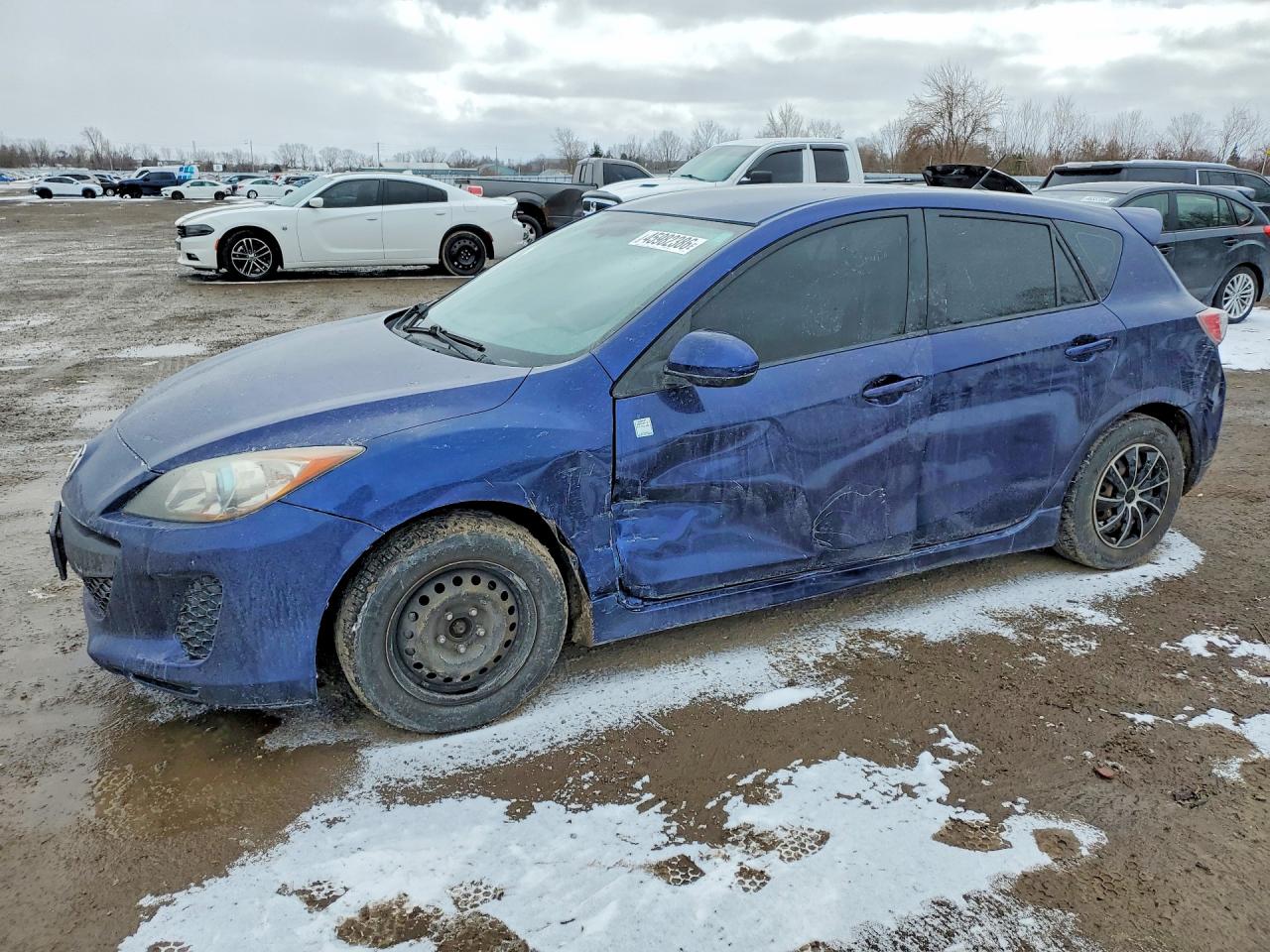 2012 Mazda 3 I Blue vin: JM1BL1L77C1637898