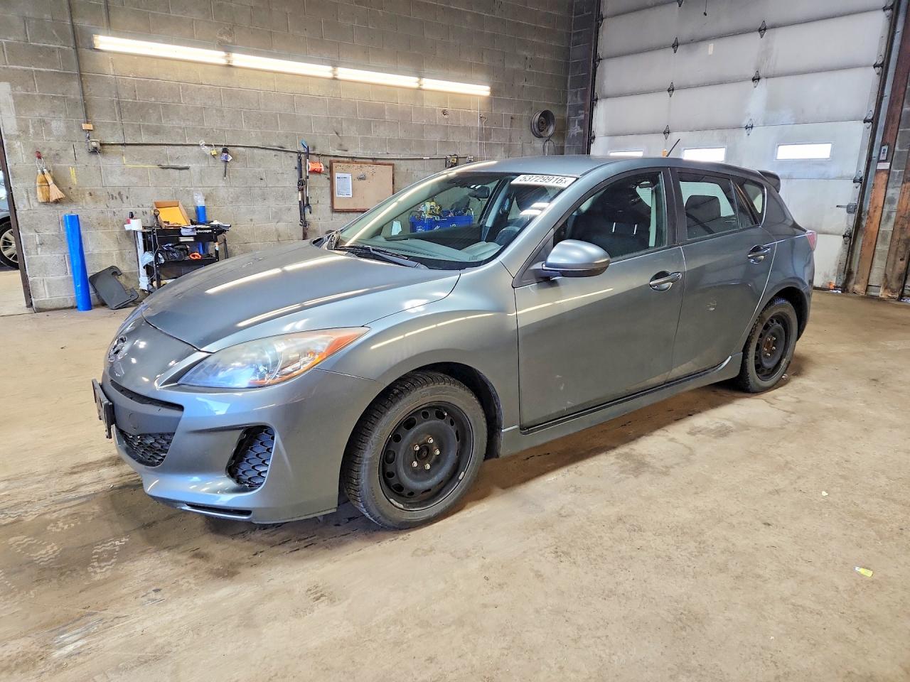 2012 Mazda 3 I Gray vin: JM1BL1L77C1648965