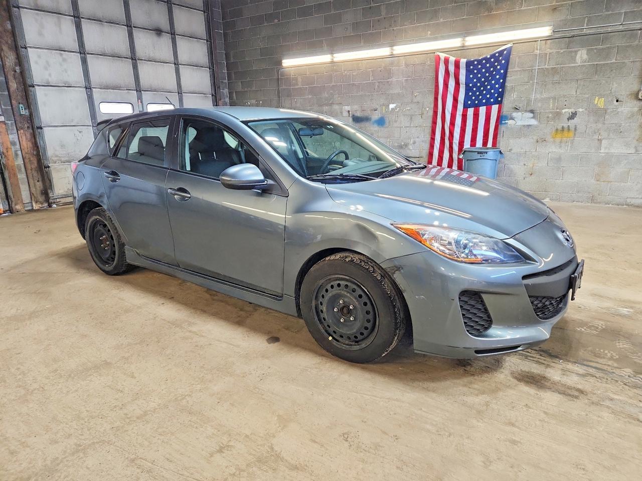 2012 Mazda 3 I Gray vin: JM1BL1L77C1648965