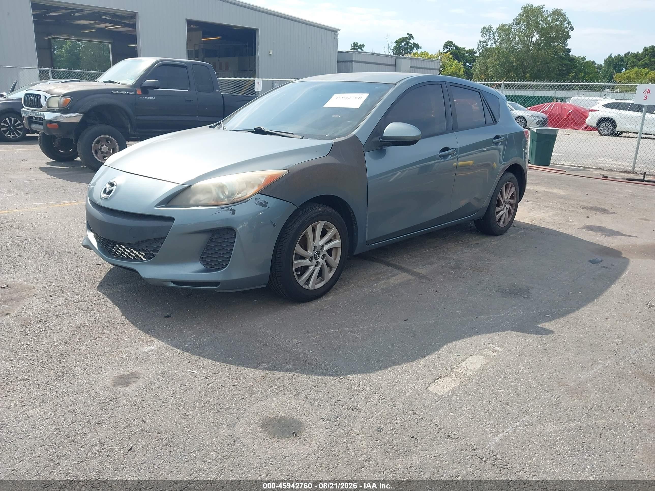 2013 Mazda Mazda3 I Touring Teal vin: JM1BL1L77D1722841
