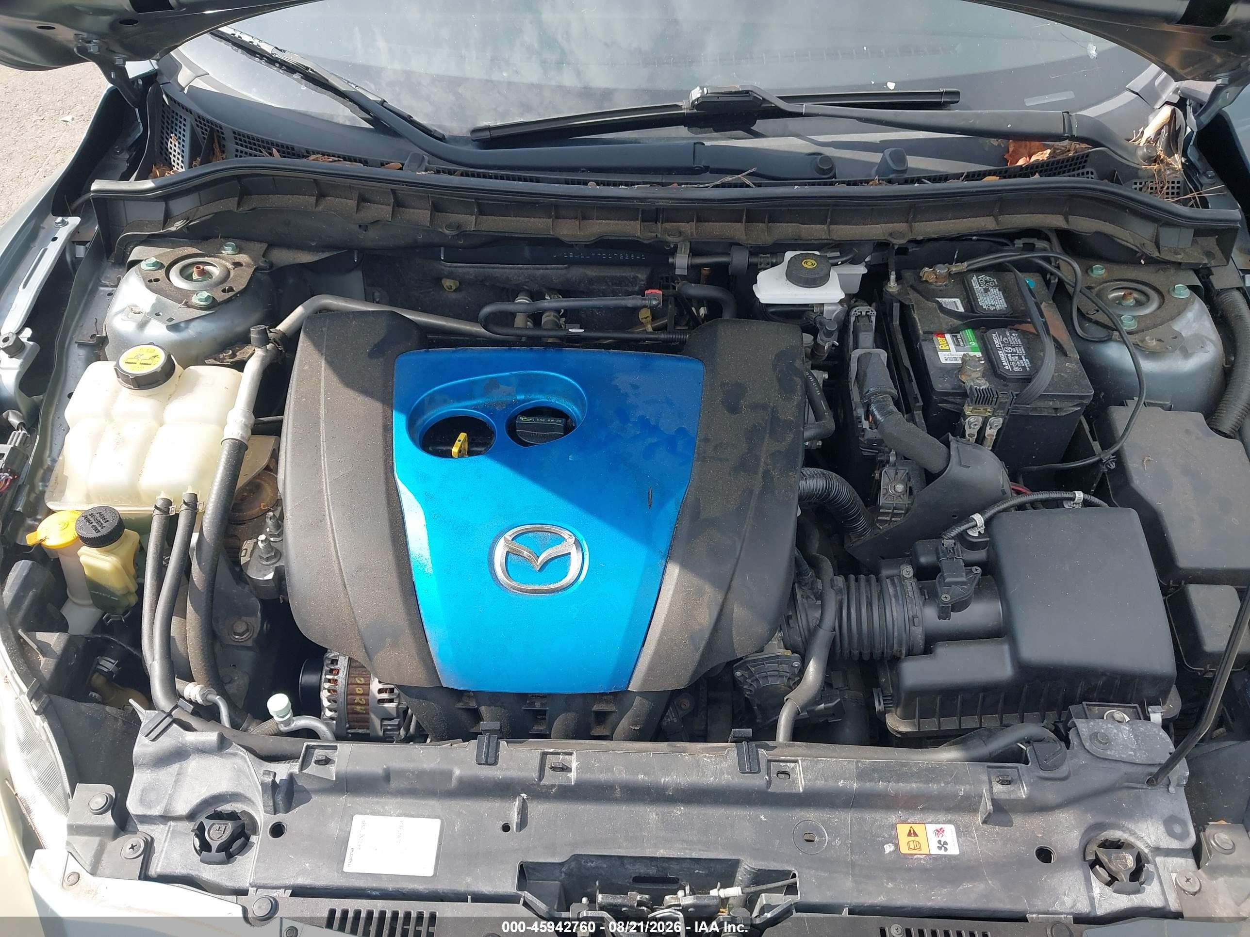 2013 Mazda Mazda3 I Touring Teal vin: JM1BL1L77D1722841