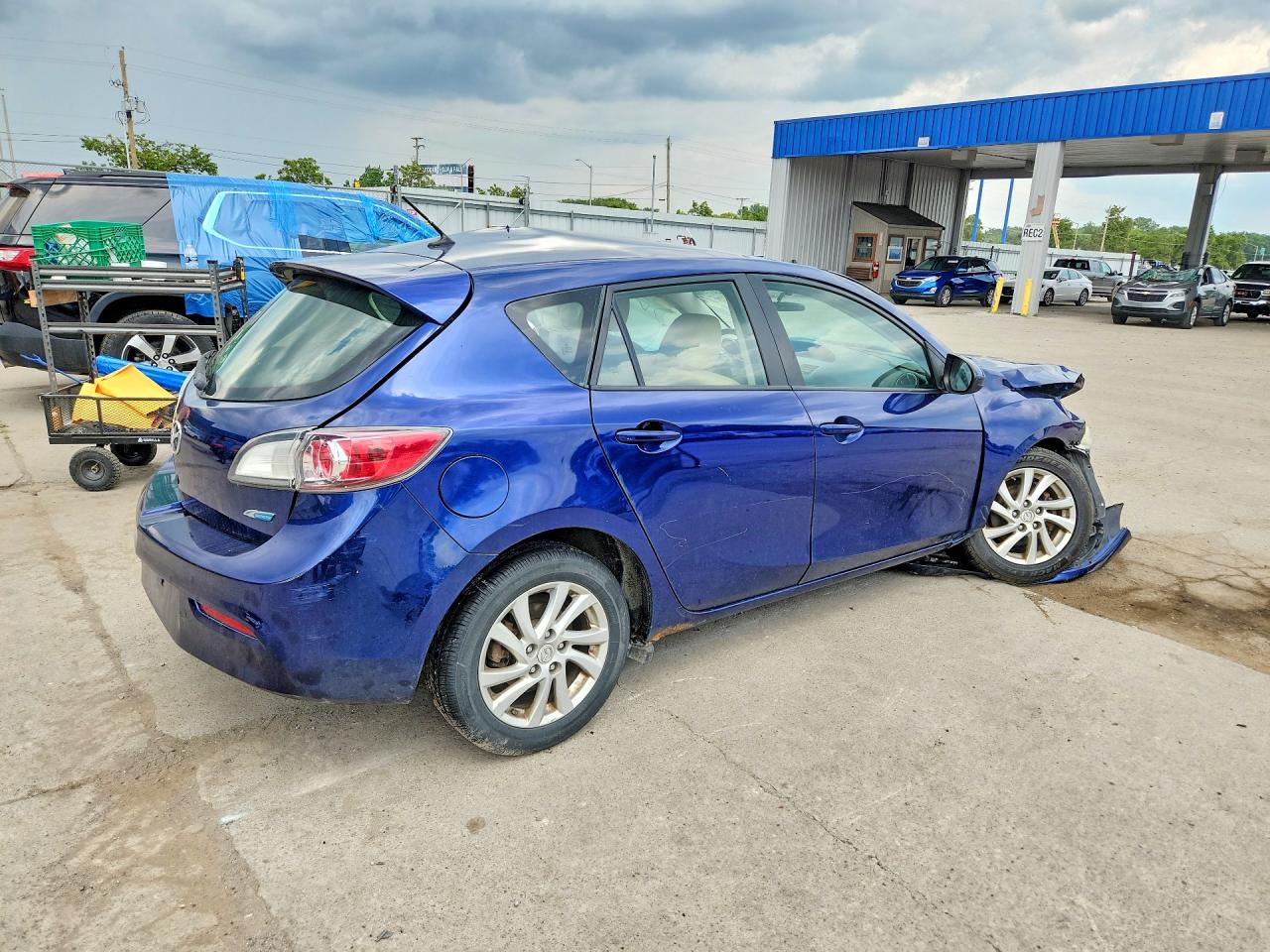 2012 Mazda 3 I Синий vin: JM1BL1L78C1531492