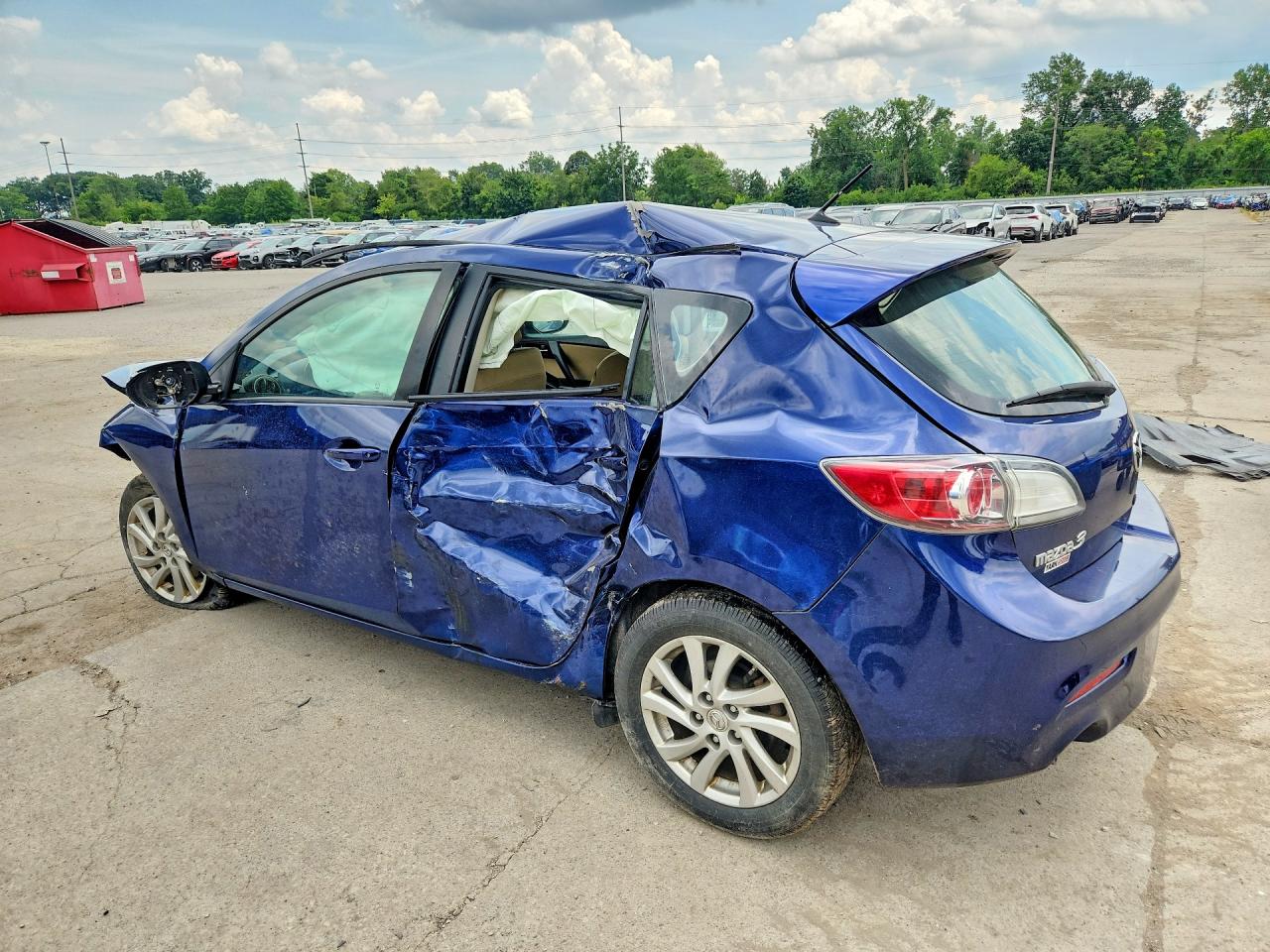 2012 Mazda 3 I Синий vin: JM1BL1L78C1531492