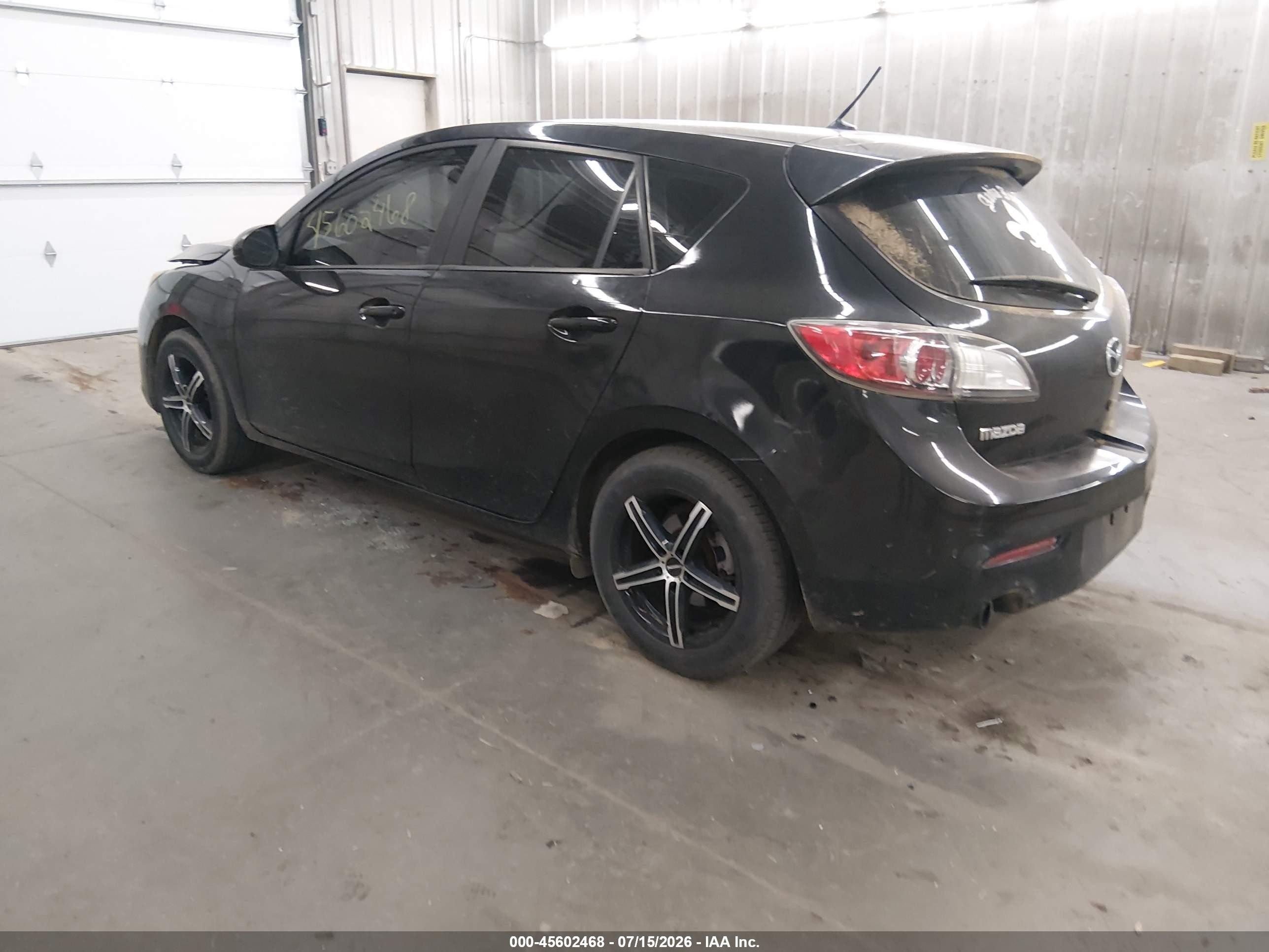 2012 Mazda Mazda3 I Touring Black vin: JM1BL1L78C1631656