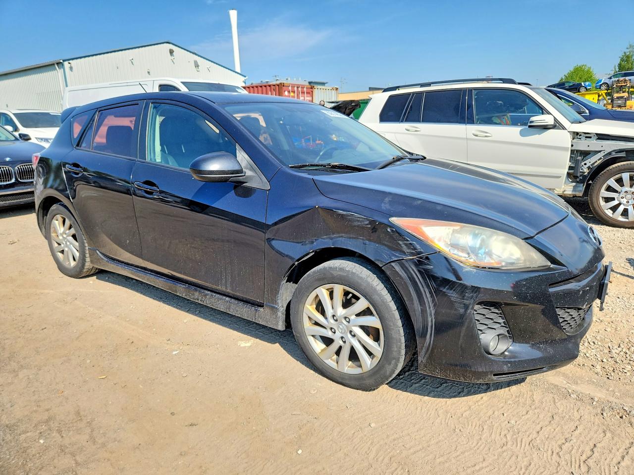 2012 Mazda 3 I Черный vin: JM1BL1L78C1646934