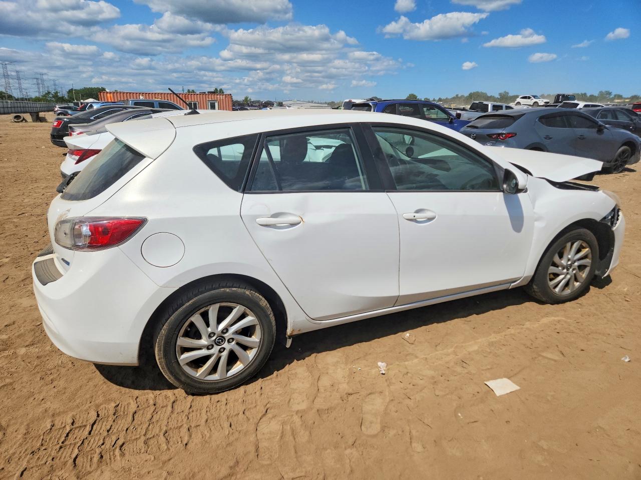 2013 Mazda 3 I White vin: JM1BL1L78D1718894