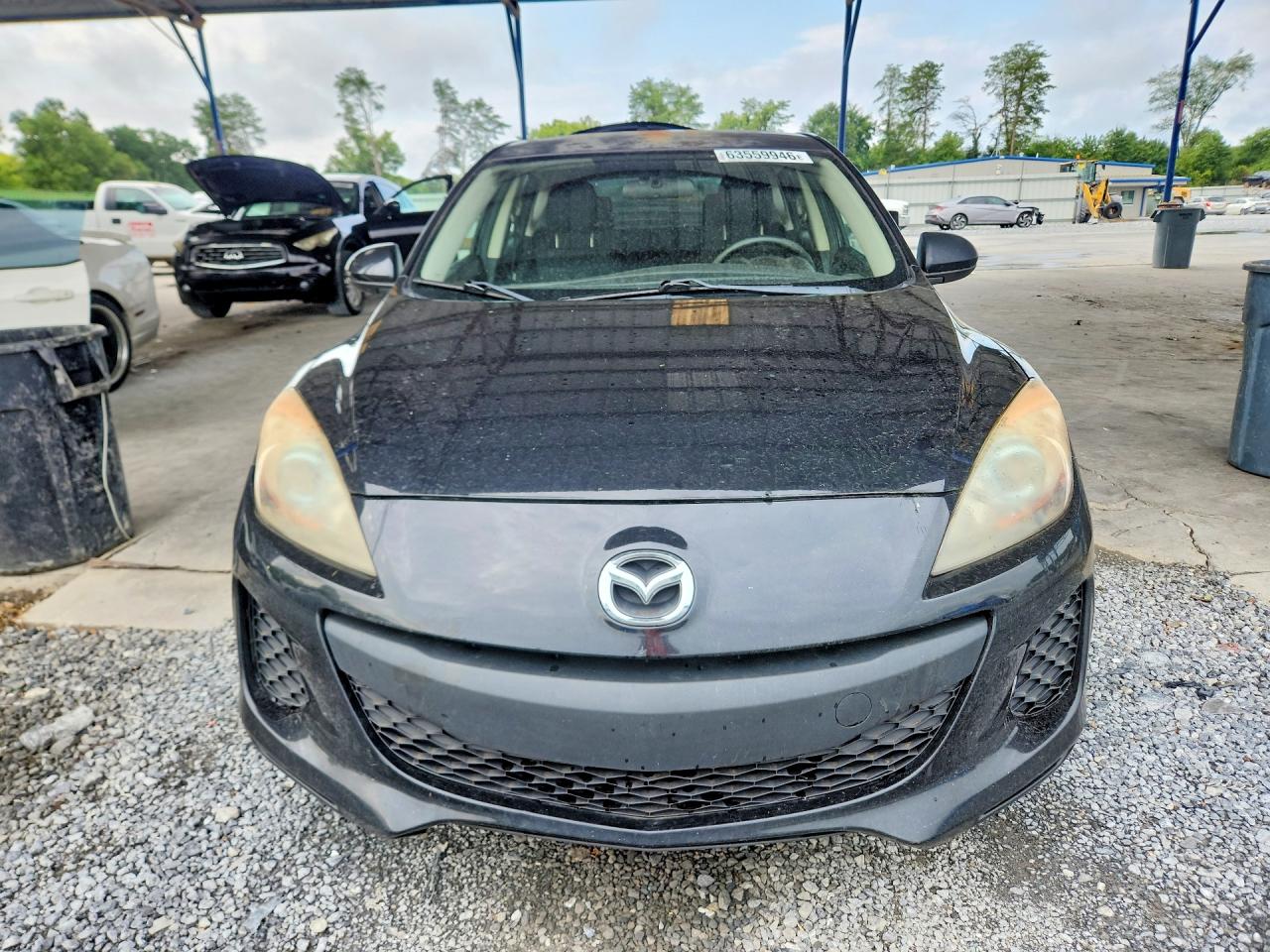 2012 Mazda 3 I Black vin: JM1BL1L79C1580488
