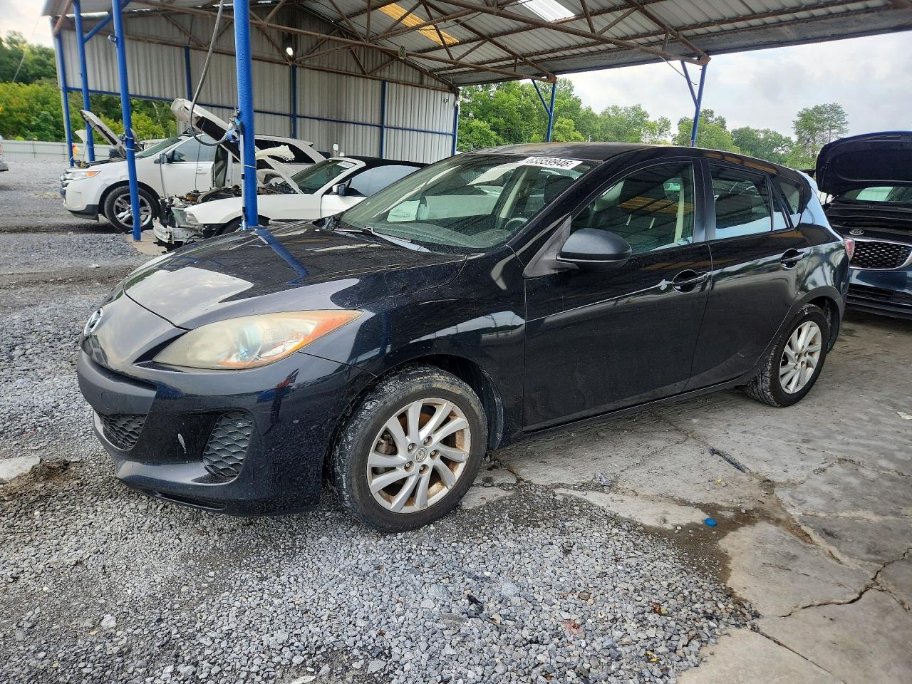 2012 Mazda 3 I Black vin: JM1BL1L79C1580488