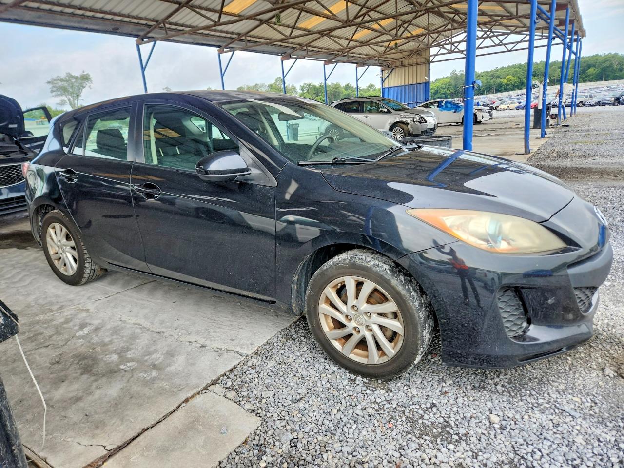 2012 Mazda 3 I Black vin: JM1BL1L79C1580488
