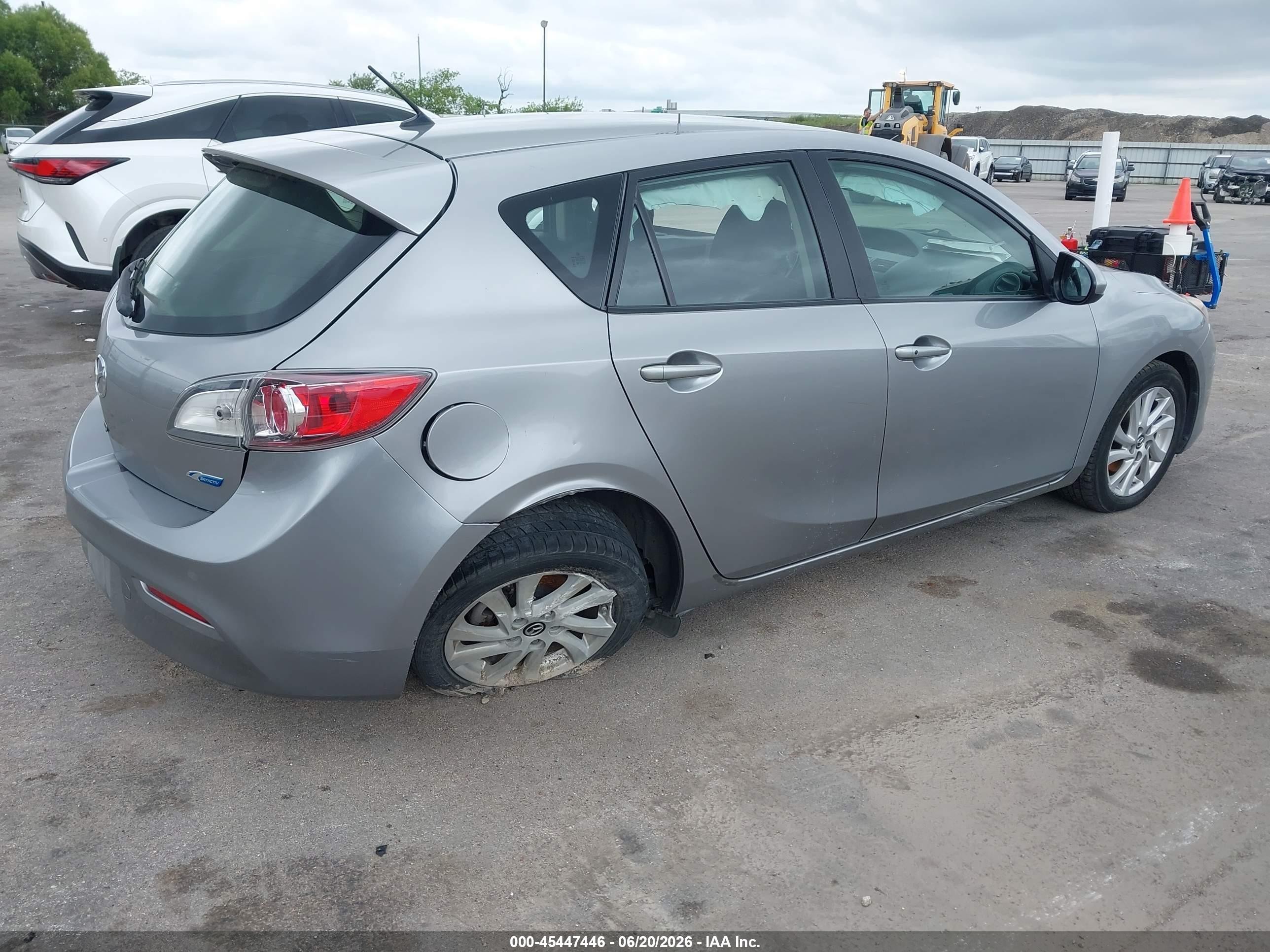 2013 Mazda Mazda3 I Touring Gray vin: JM1BL1L79D1722257