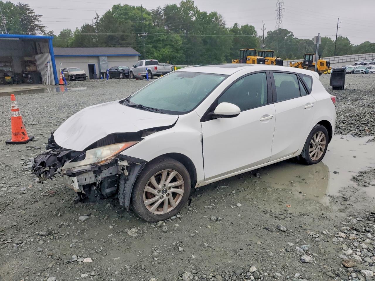 2013 Mazda 3 I White vin: JM1BL1L79D1746770