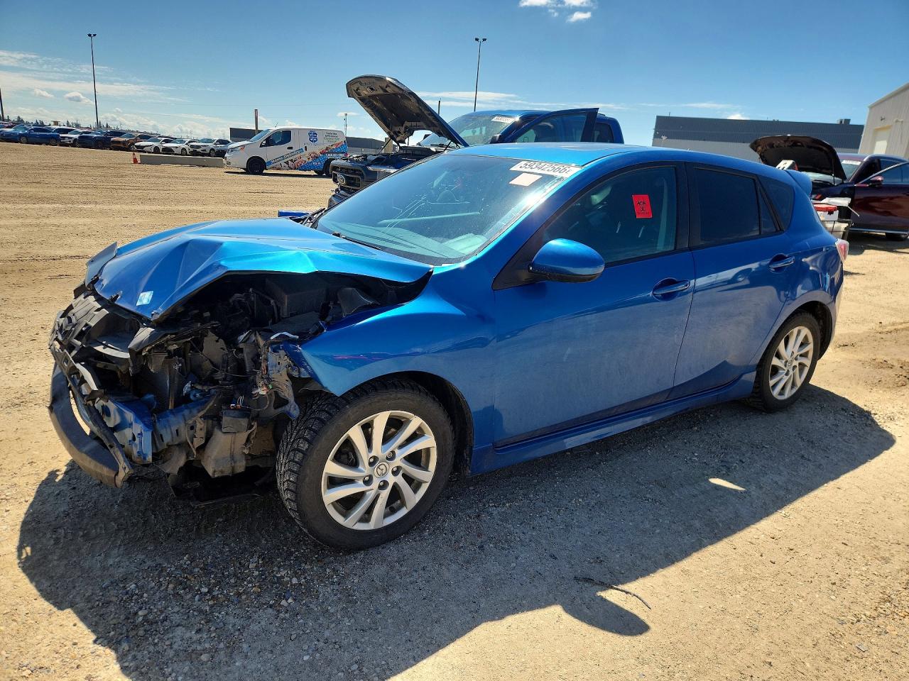 2012 Mazda 3 I Blue vin: JM1BL1L7XC1635479