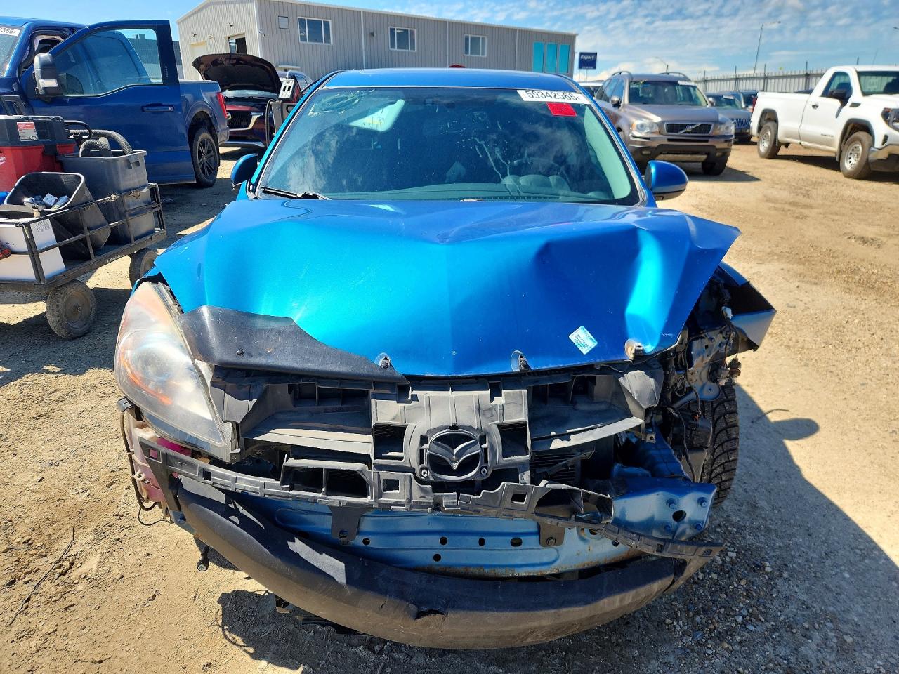 2012 Mazda 3 I Blue vin: JM1BL1L7XC1635479