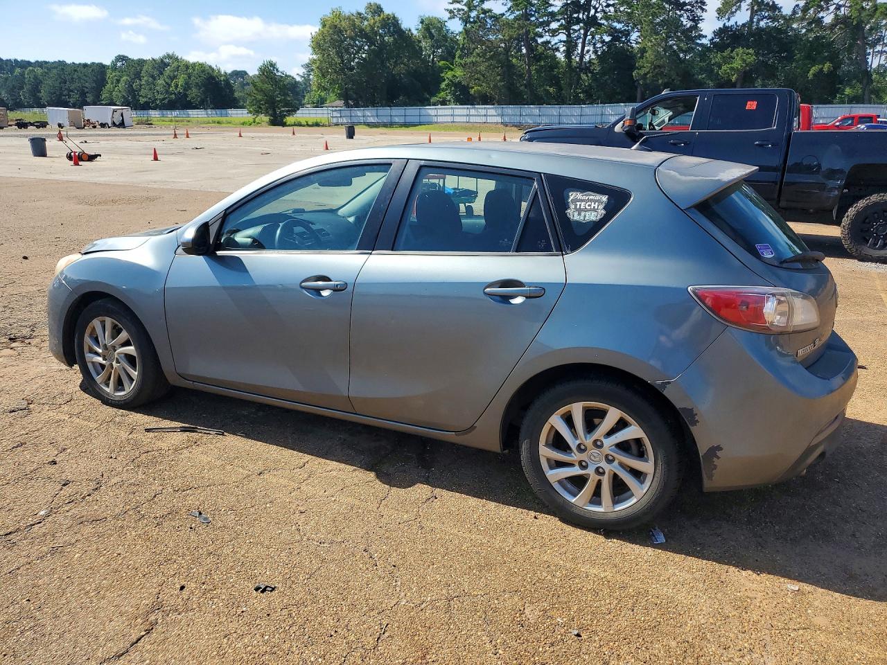 2012 Mazda 3 I Gray vin: JM1BL1L7XC1644683